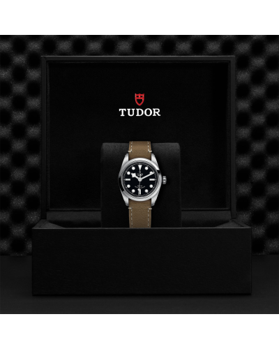 Tudor Black Bay 32/36/41 - 32 mm steel case, Beige leather strap (watches)